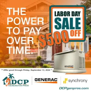 DCP Generator Pros Labor Day Sale